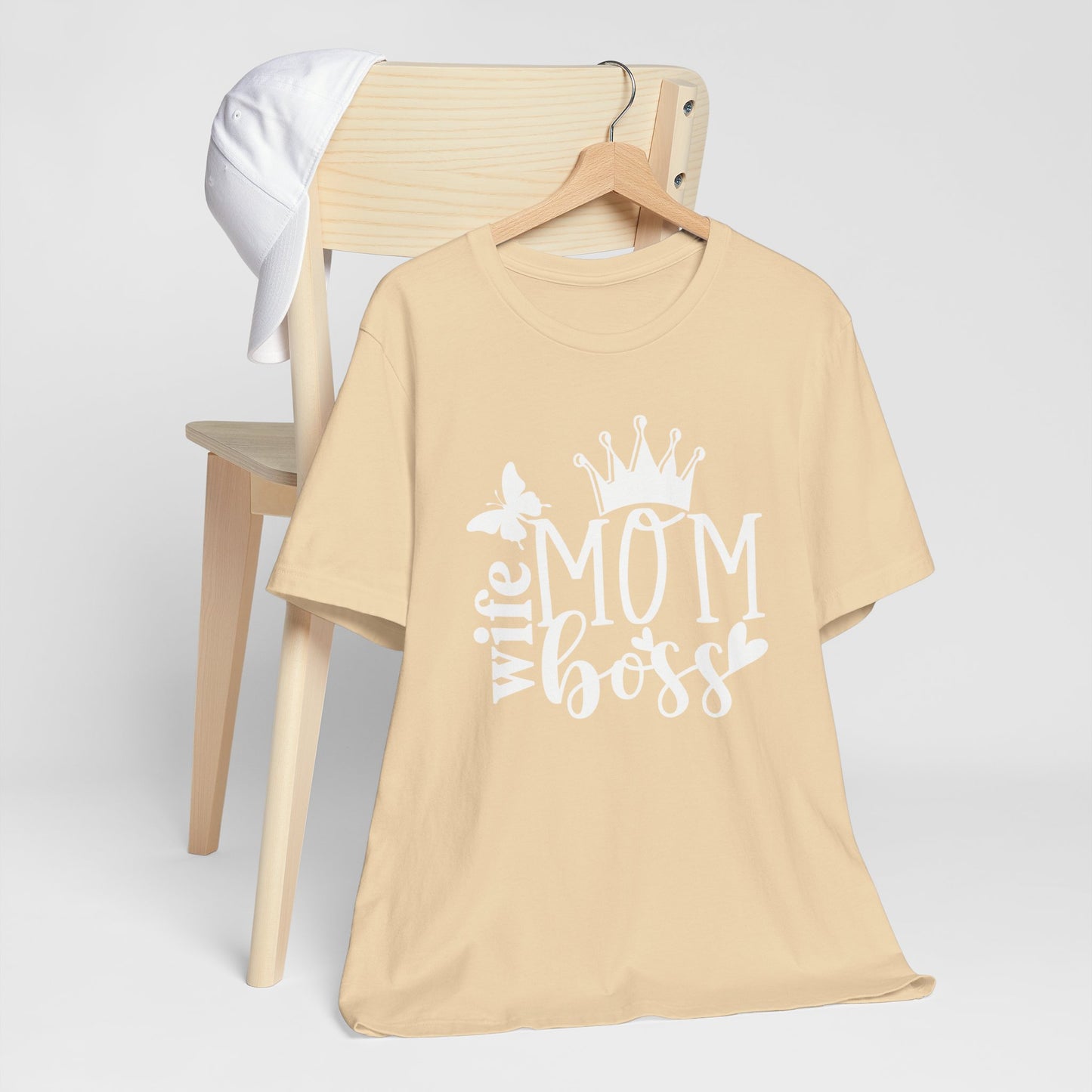 Mother's Day Unisex Jersey Short Sleeve Tee. Wife Mom Boss. Great gift for Mom