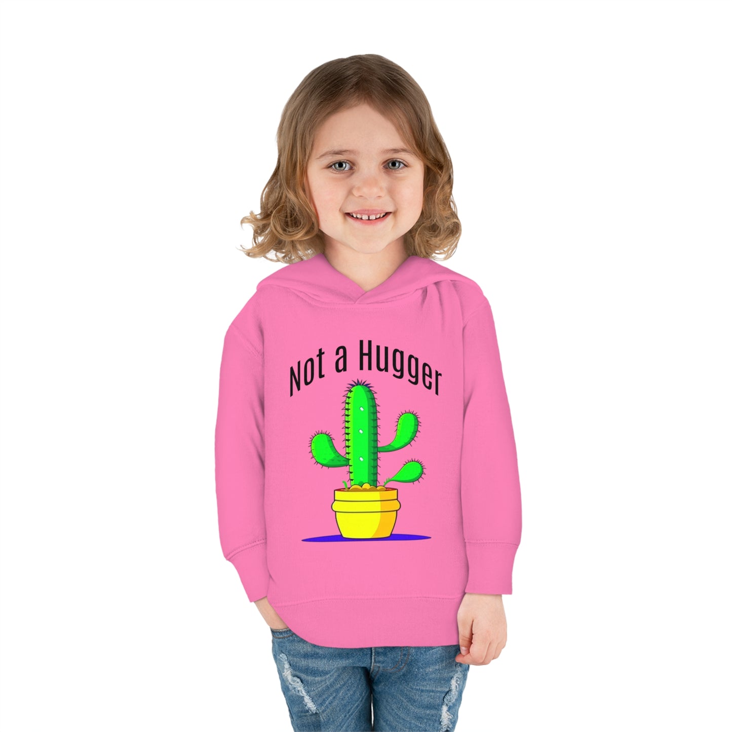 Not a Hugger Toddler Pullover Fleece Hoodie for someone who appreciates personal space and values their own bubble