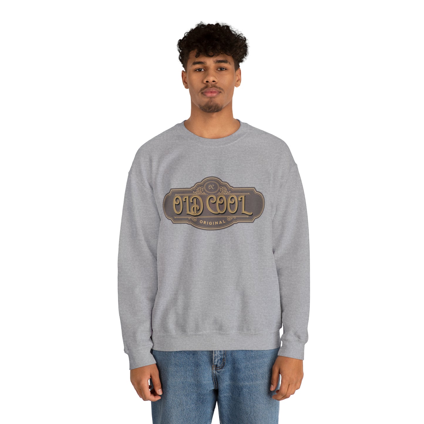 Men's Sweatshirt | Old Cool | Unisex Crewneck Sweatshirt