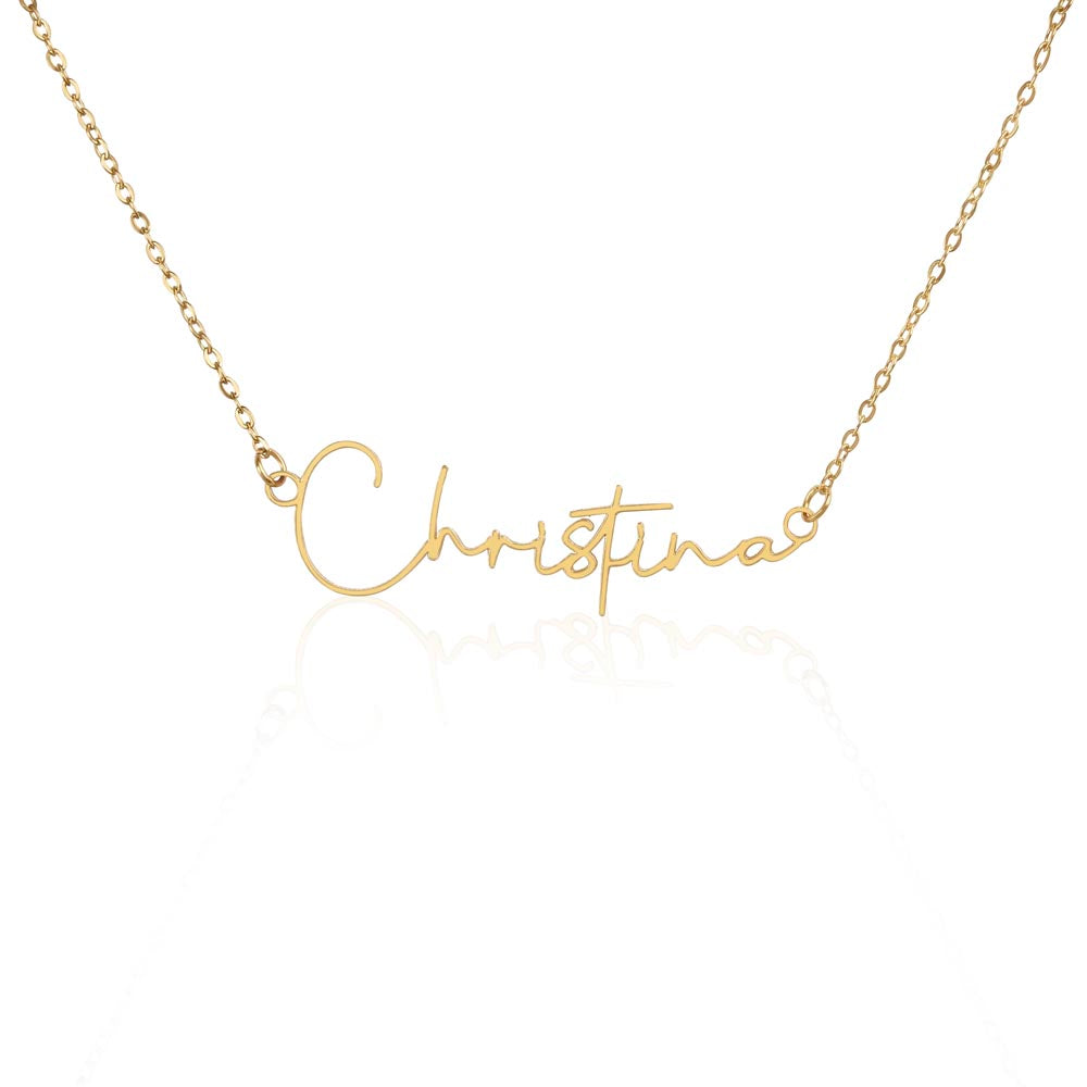 Custom Signature Name Necklace