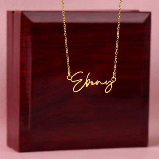 Custom Signature Name Necklace