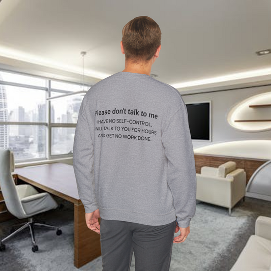 Don't talk to me, I'm working. Unisex Softstyle T-Shirt. Great shirt for the Easily distracted person. Great gift.